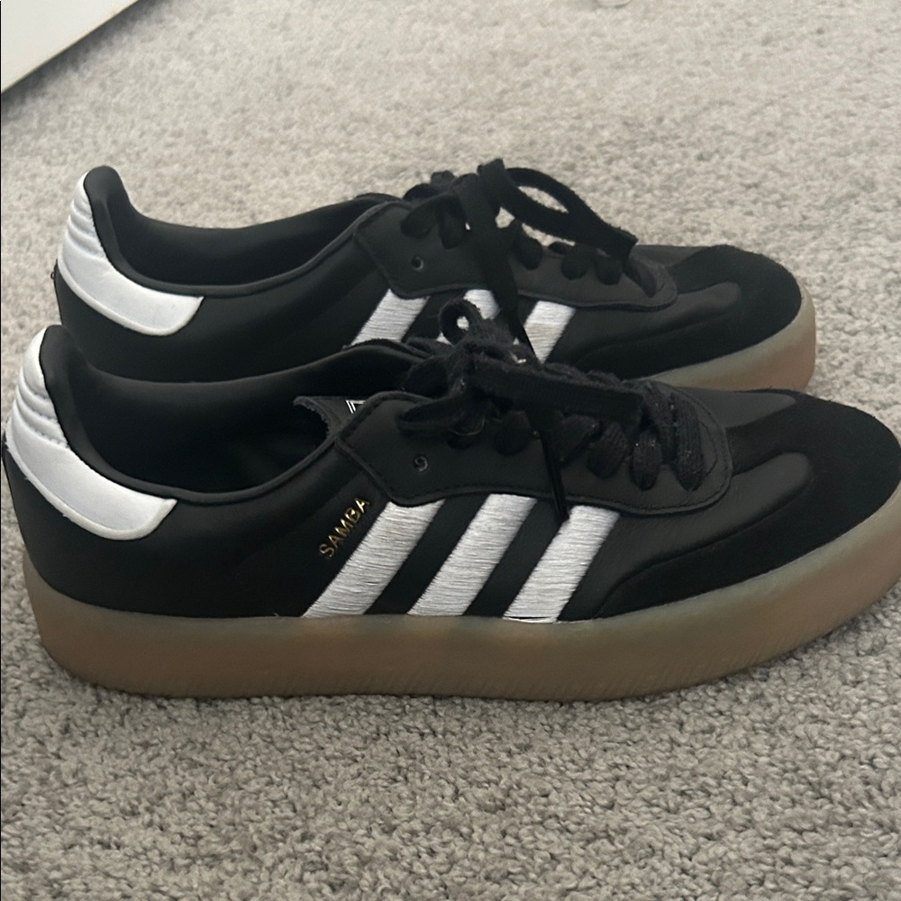 Adidas Samba Black and White Sneakers - Picture 5 of 6